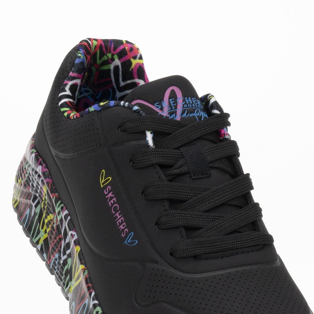 Cipő Skechers Uno Lite Lovely Luv 314976LBKMT - fekete