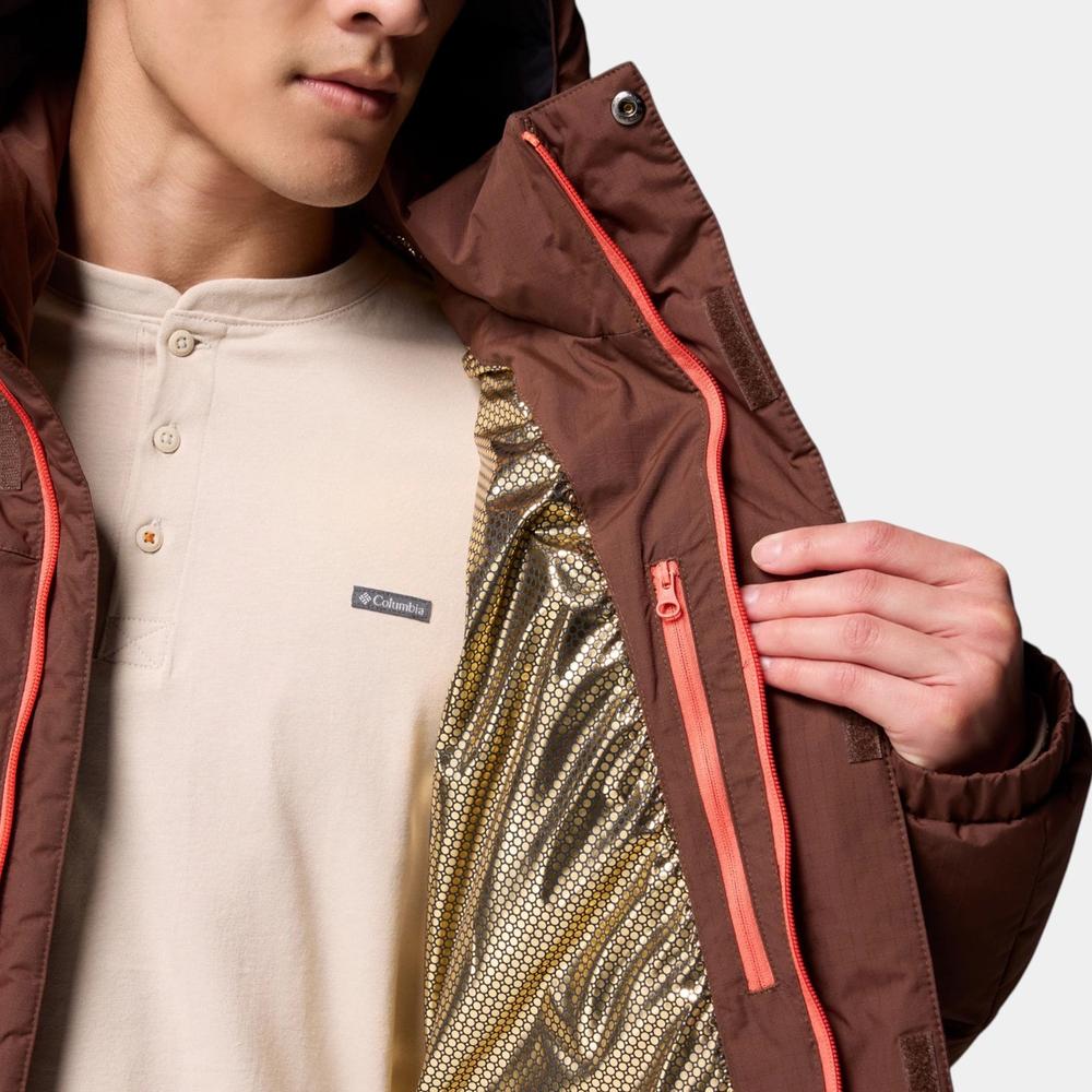 Férfi dzseki Columbia Landroamer Hooded Puffer 2088081256 - barna