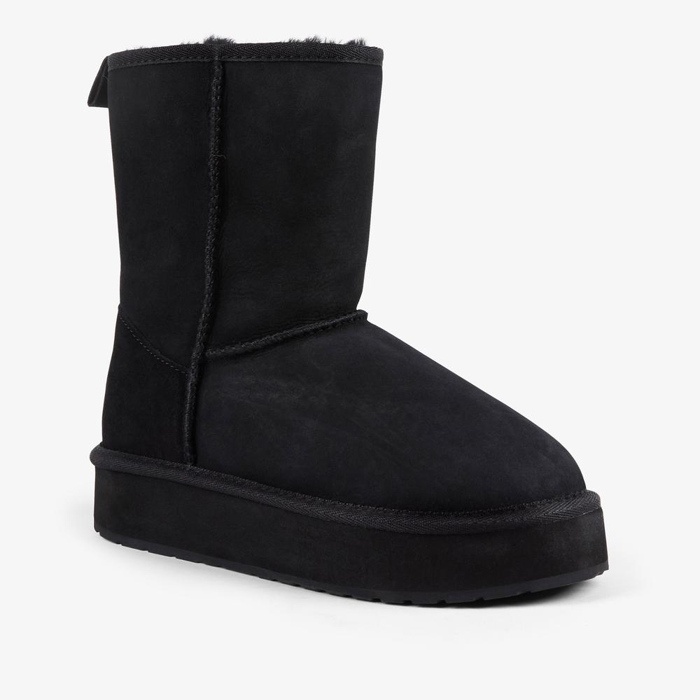 Női cipő Emu Australia Stinger Lo Flatform W13190BLAK - fekete