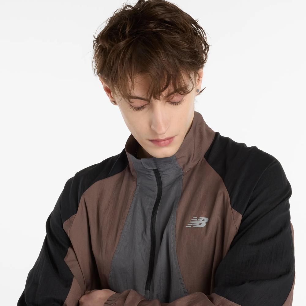 Férfi téli kabát New Balance MO53206EAS - barna