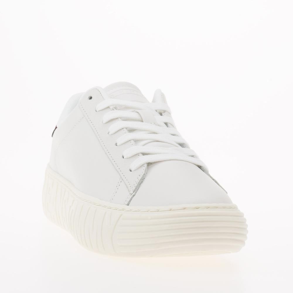 Cipő Tommy Jeans TJW New Cupsole Leath LC EN0EN02273-YBL - fehér