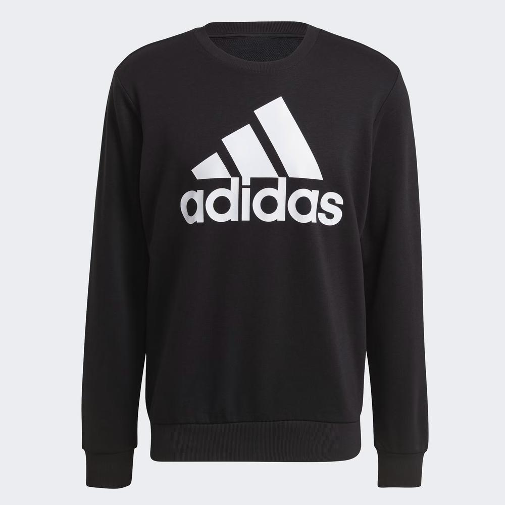 Pulóver adidas Sportswear Essentials Big Logo GK9076 - fekete