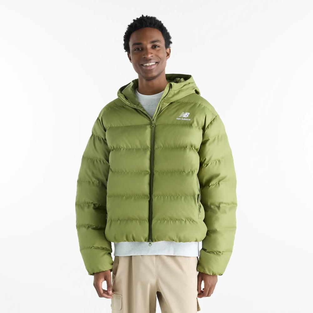 Férfi bunda New Balance Boston Puffer MJ62G17OGEE - zöld