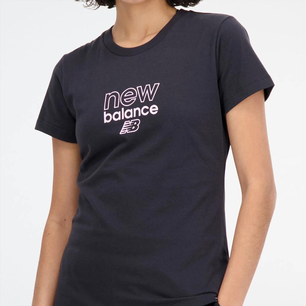Női póló New Balance WT33507BK - fekete