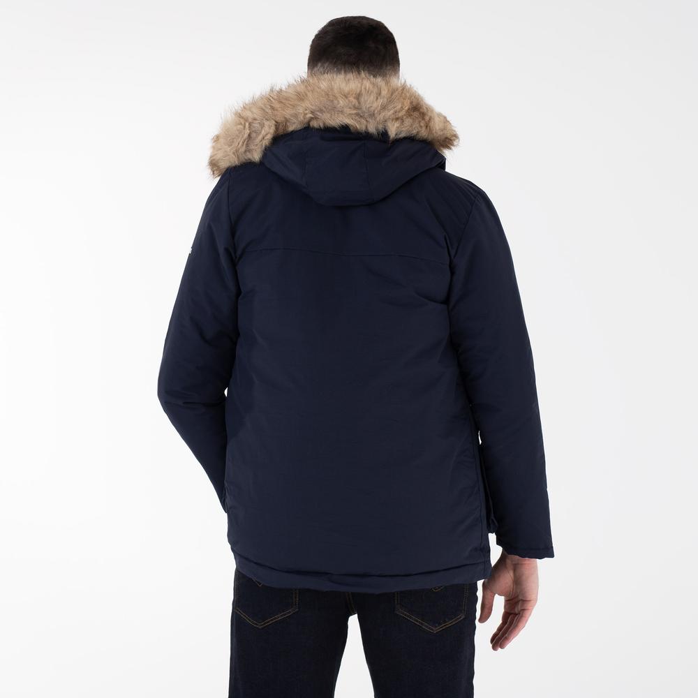 Dzseki adidas Utilitas Hooded Parka GT1701 - sötétkék