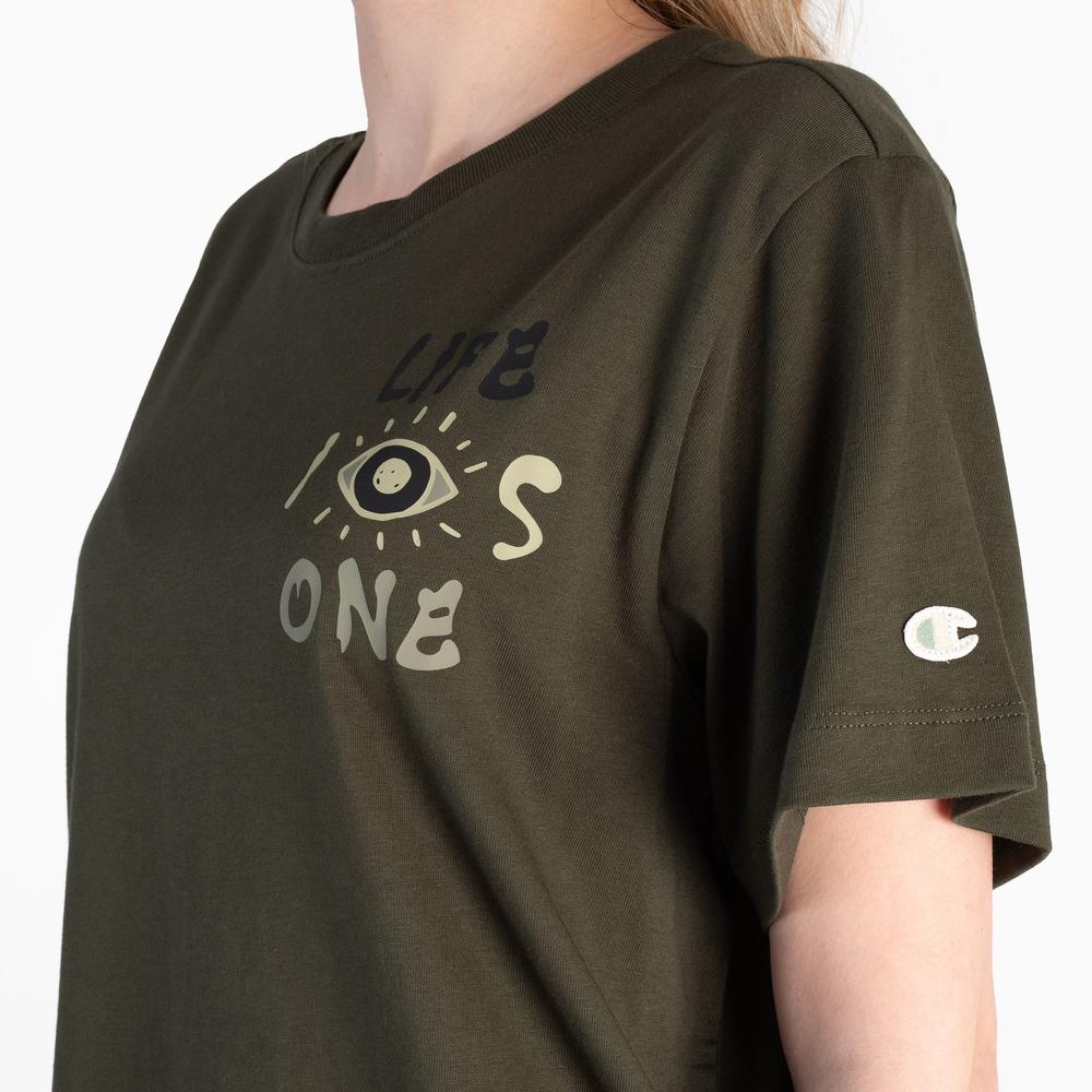 Póló Champion Crewneck 117497-GS508 - zöld