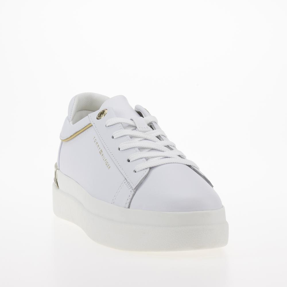 Cipő Tommy Hilfiger Lux Metallic Cupsole FW0FW07030-YBS - fehér