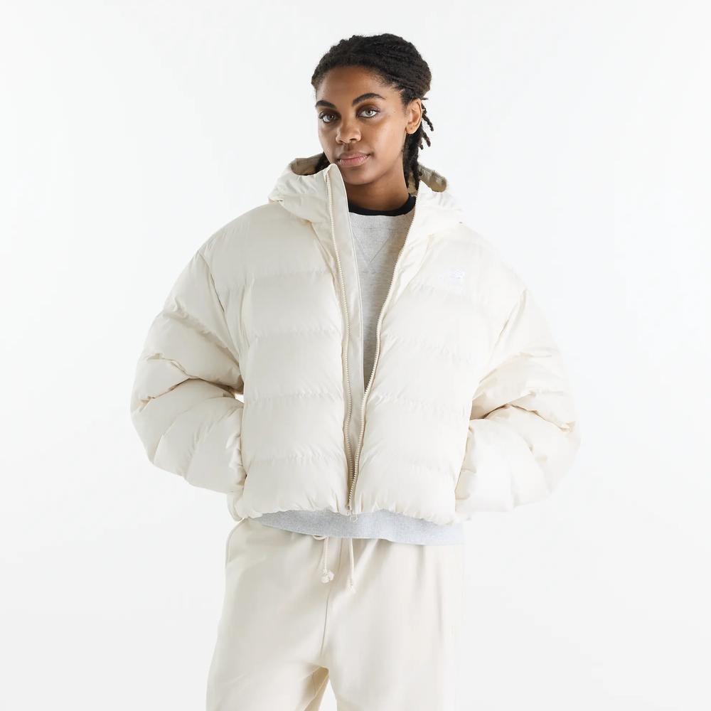 Női bunda New Balance Boston Puffer WJ62V5SNLIN - bézs
