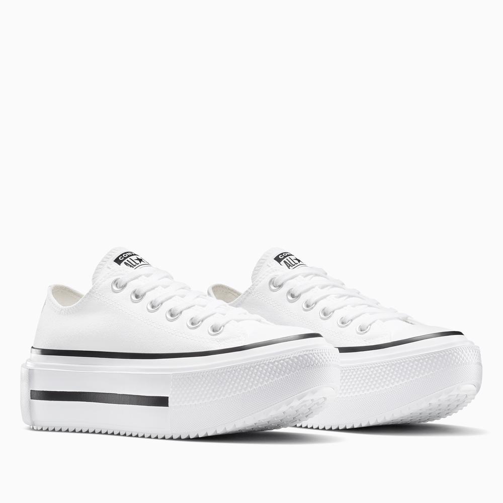 Női cipő Converse Chuck Taylor All Star Lift Platform Leather A15491C - fehér