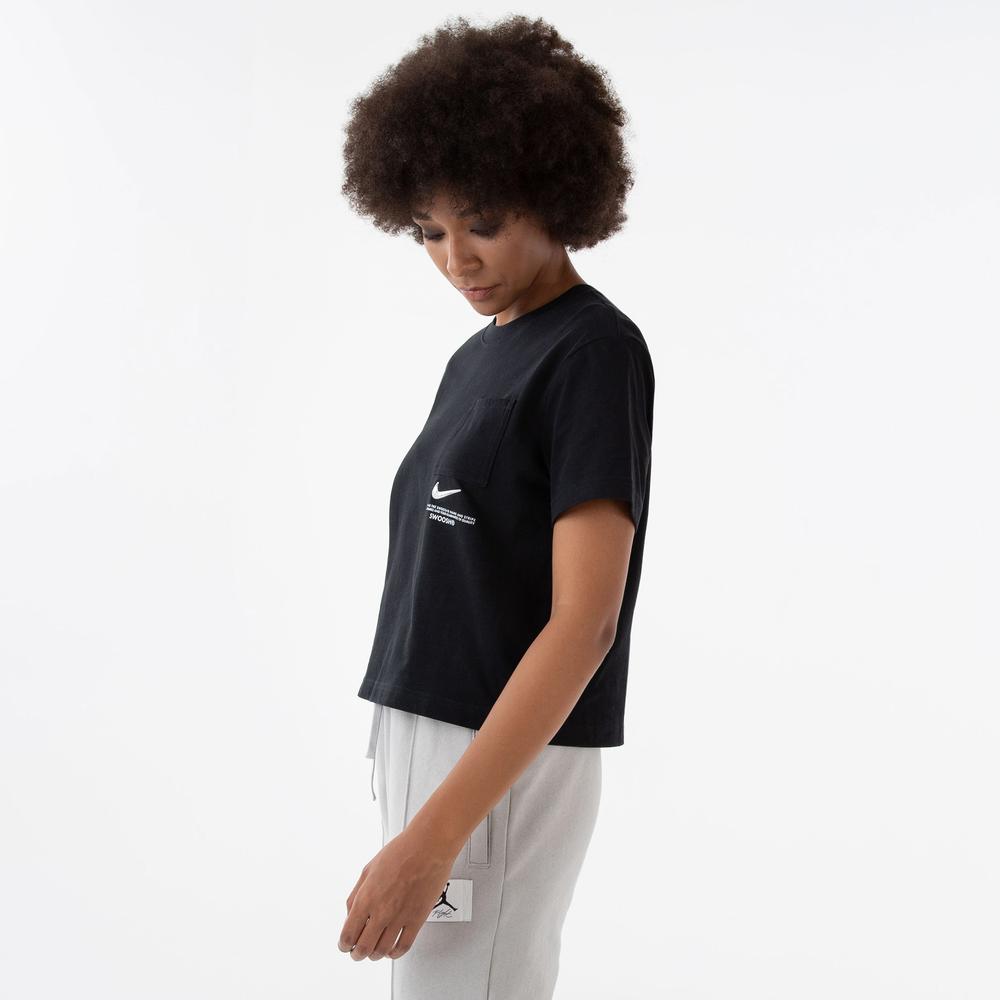 Póló Nike NSW Swoosh Top CZ8911-010 - fekete
