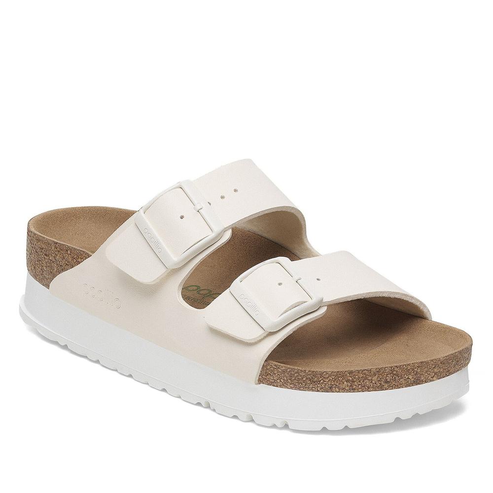 Női flip flop Birkenstock Arizona PAP Flex Platform 1029127 - bézs