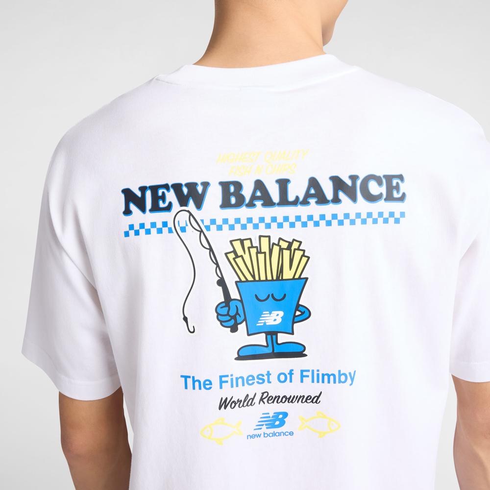 Férfi futópóló New Balance MT61I5BMWT - fehér