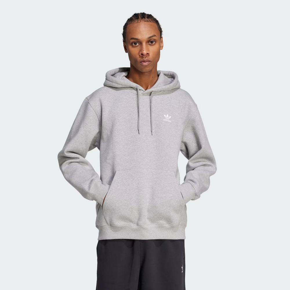 Pulóver férfi adidas Originals Trefoil Essentials Loose Hoodie JV6057 - szürke
