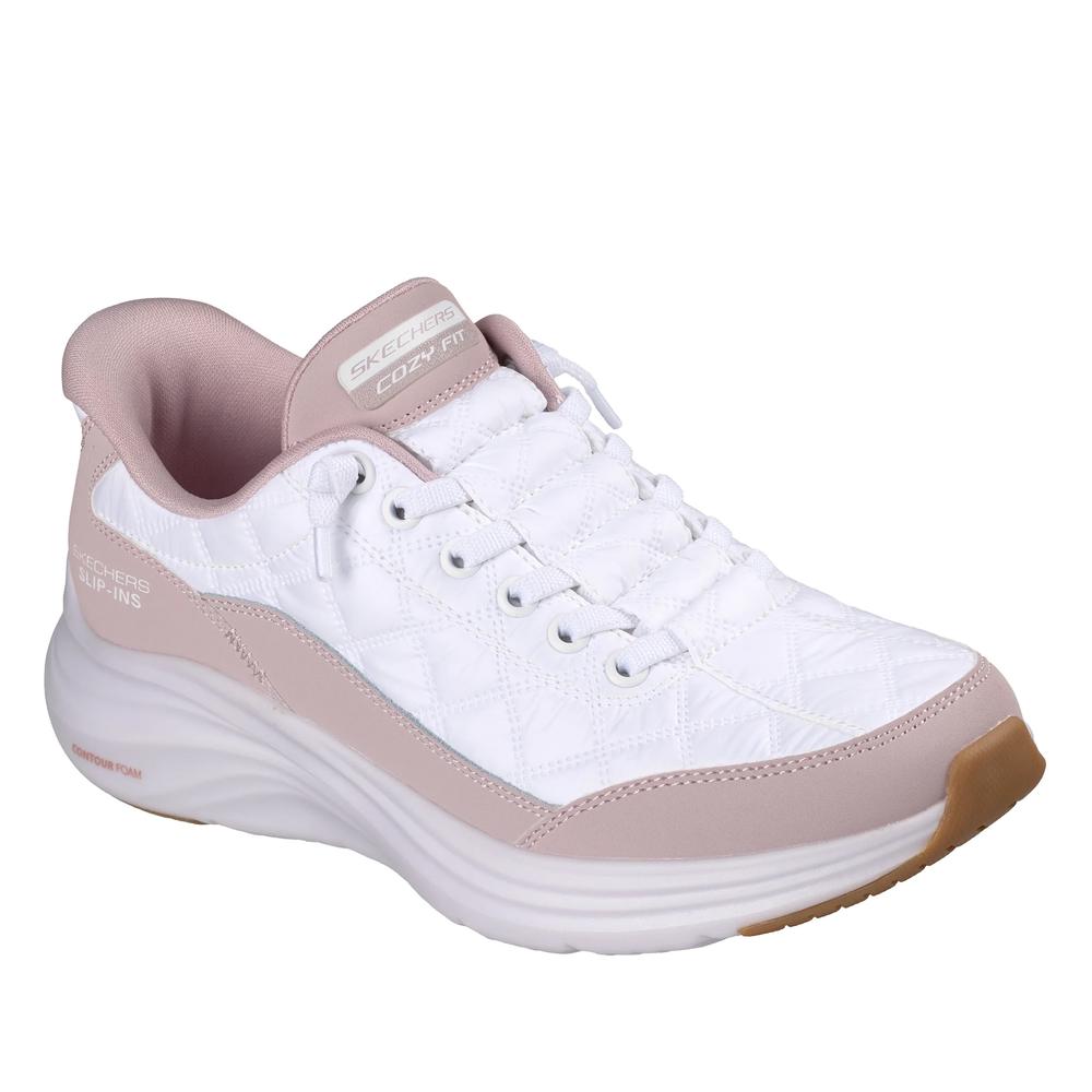 Női cipő Skechers Slip-ins: Contour Foam Cozy Fit 150404LAV - fehér