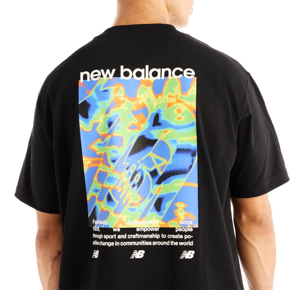 Férfi póló New Balance Heat Map Forward Thinker MT62O0CVBK - fekete
