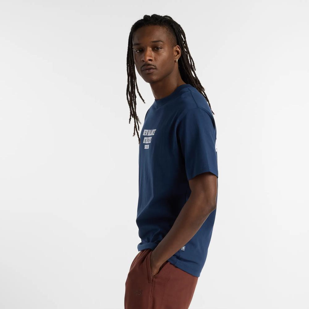 Férfi futópóló New Balance MT51526NNY - sötétkék