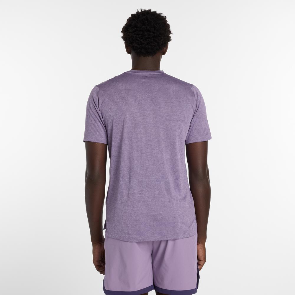 Férfi futópóló New Balance MT41253AB7 - lila