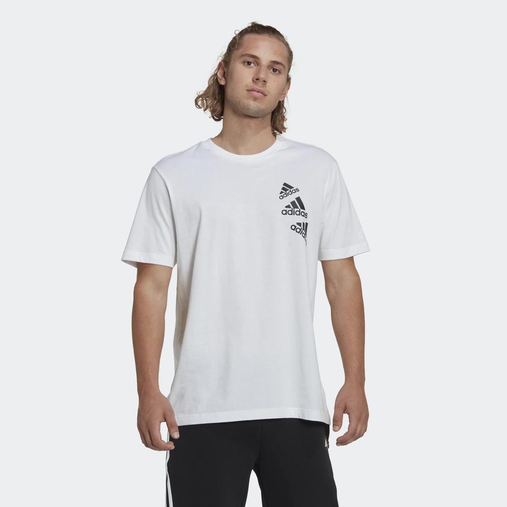 Póló adidas Essentials BrandLove HL9386 - fehér