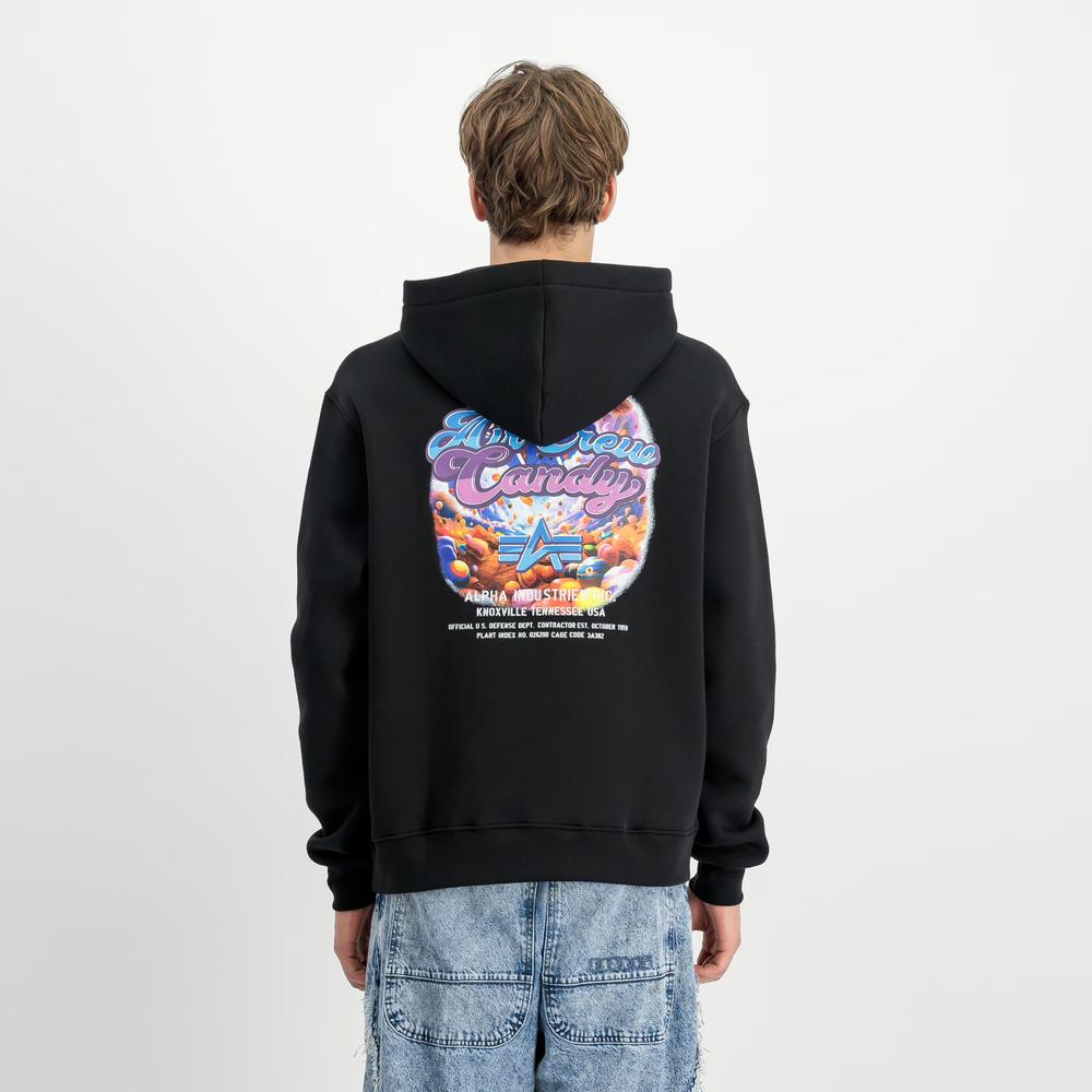 Pulóver Alpha Industries Candy Crew 14833603 - fekete