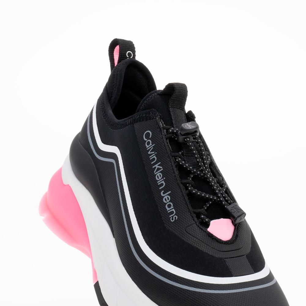 Cipő Calvin Klein Jeans Wedge Runner Slip On Wn YW0YW01208-01C - fekete