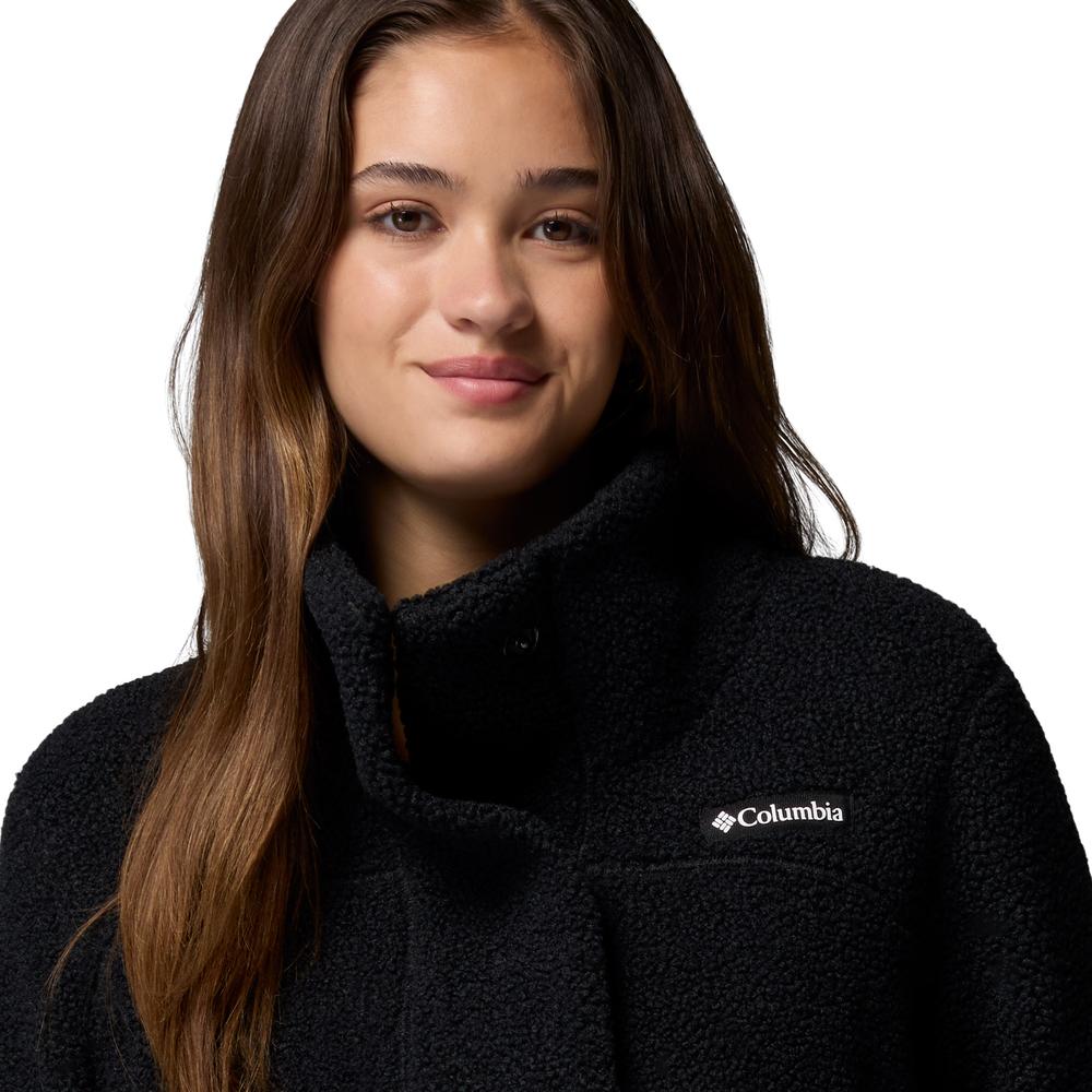 Női dzseki Columbia Panorama Lon Sherpa Fleece 1862582010 - fekete
