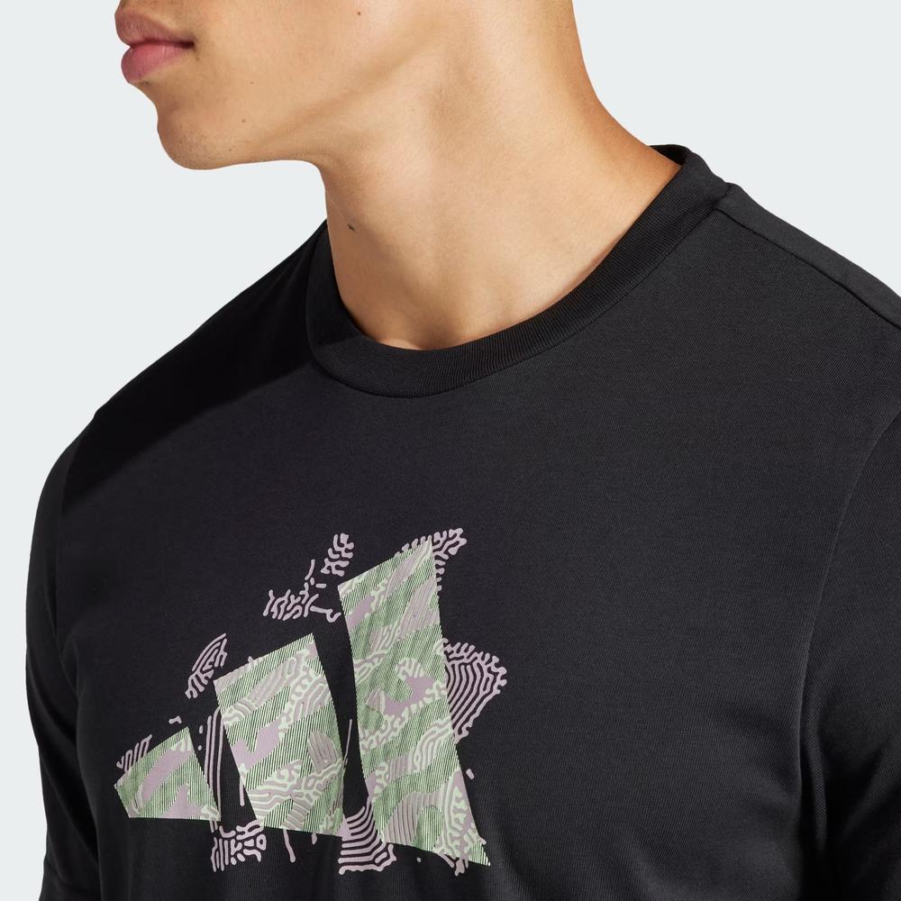 Póló adidas Aeroready Tennis Logo Slam Graphic IS2419 - fekete
