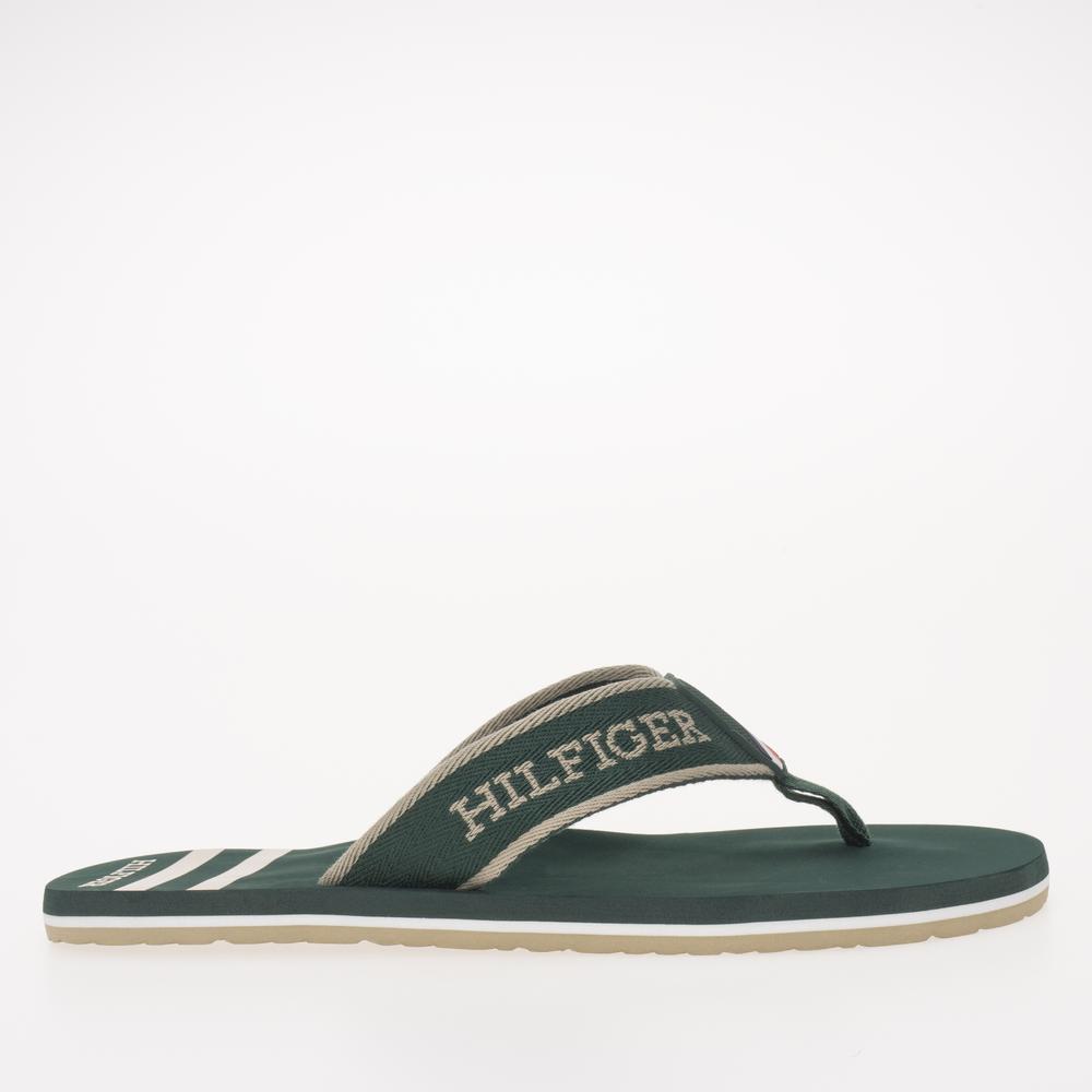 Flip Flop Tommy Hilfiger Monotype Logo FM0FM05020-MBP - zöld