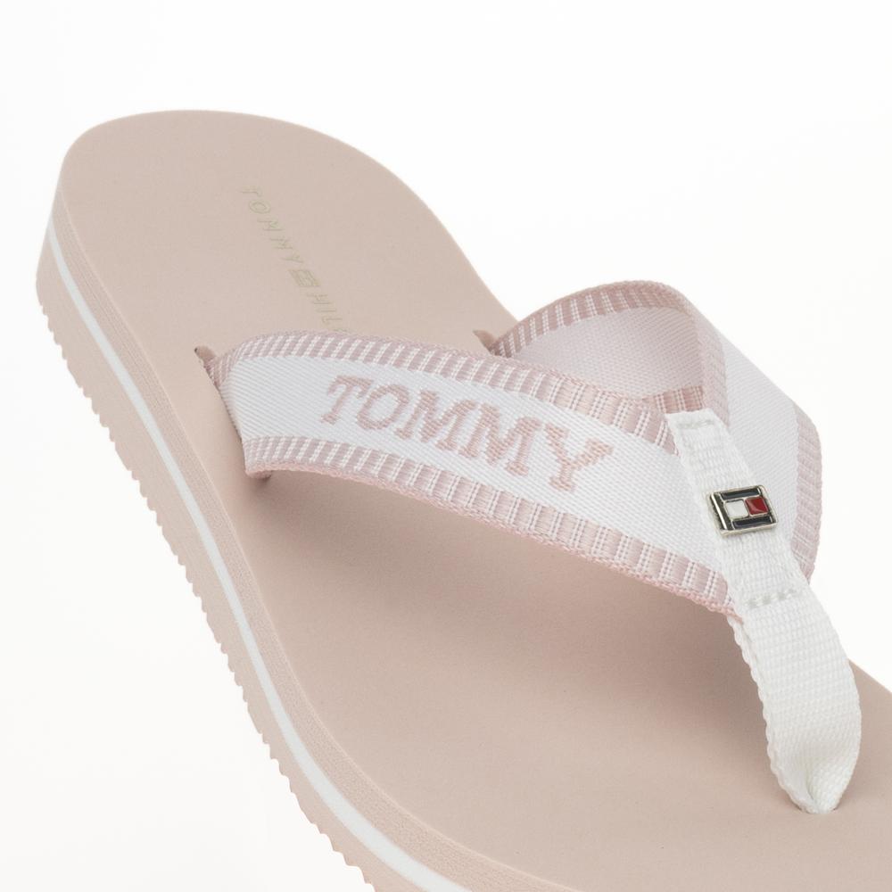 Flip Flop Tommy Hilfiger Webbing Pool Slide FW0FW07859-0LA - rózsaszín
