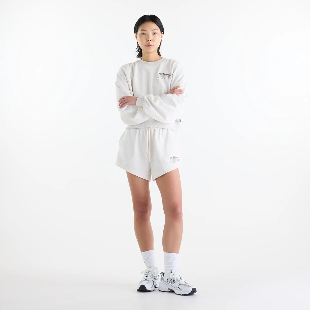 Női rövidnadrág New Balance WB62232JLIT - bézs