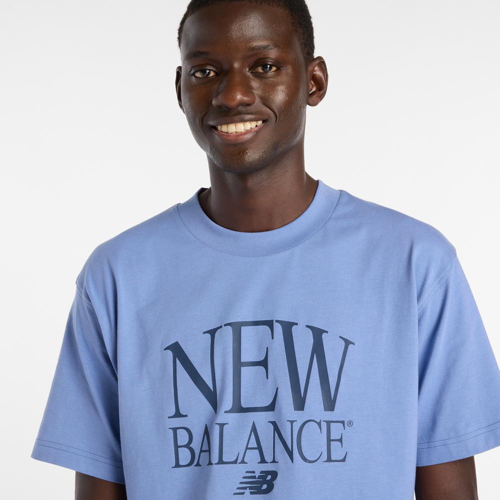 Férfi futópóló New Balance MT61X6EQAA3 - kék