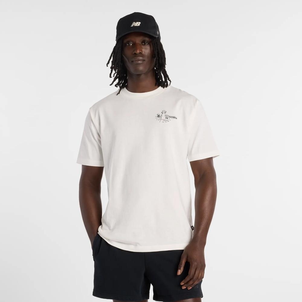 Férfi futópóló New Balance MT61J9ICSST - fehér