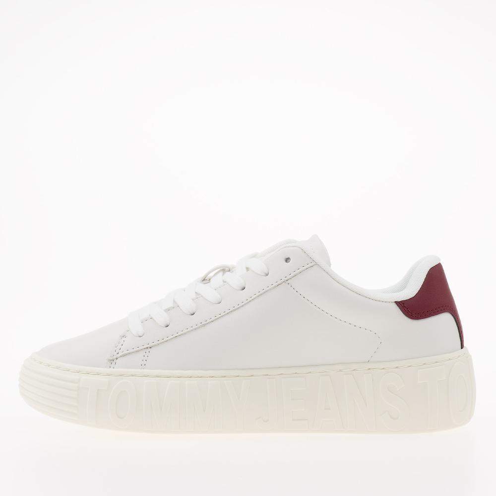 Cipő Tommy Jeans TJW New Cupsole Leath LC EN0EN02273-YBL - fehér