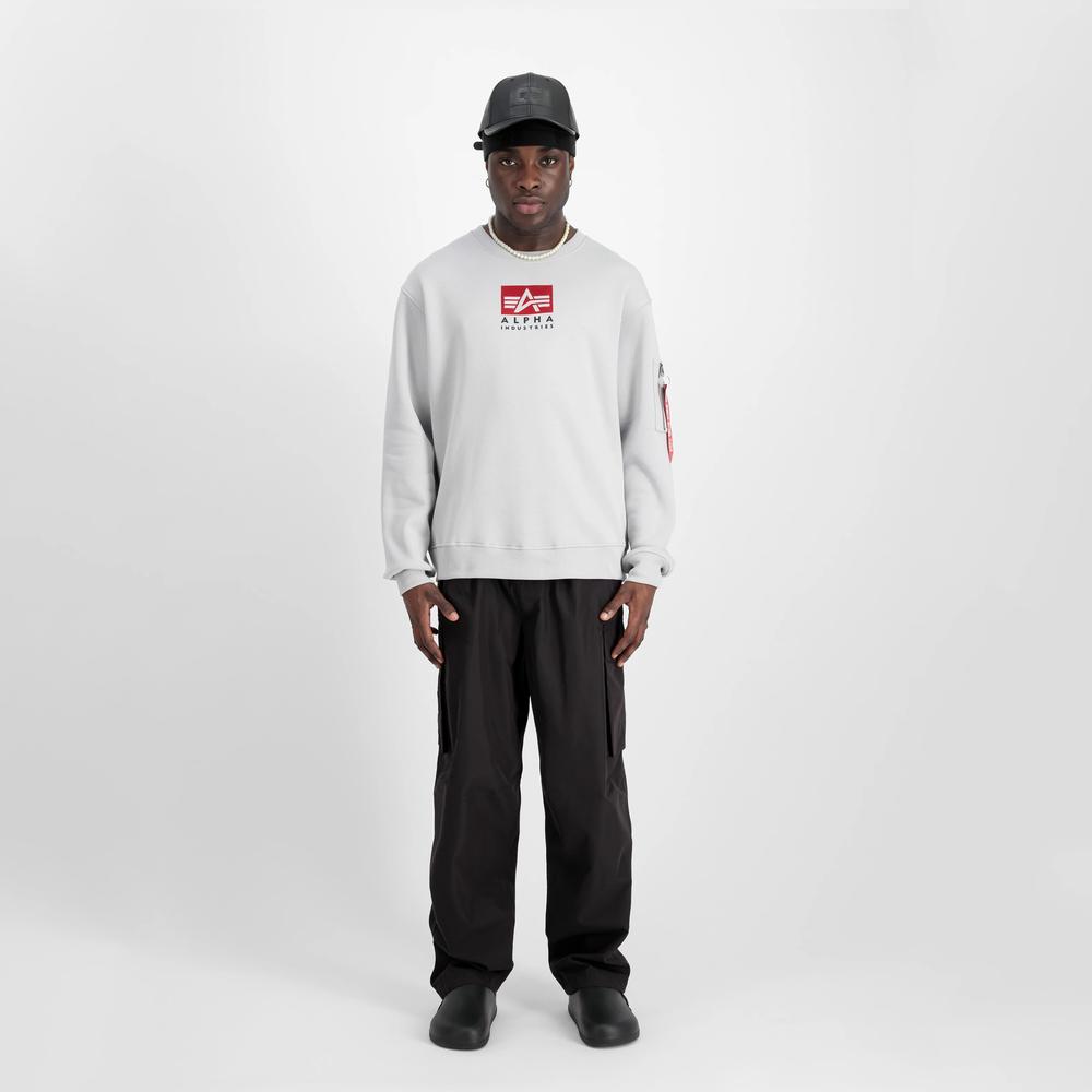 Pulóver Alpha Industries Satin Logo Sweater 148311666 - fehér