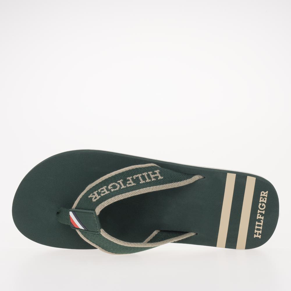 Flip Flop Tommy Hilfiger Monotype Logo FM0FM05020-MBP - zöld