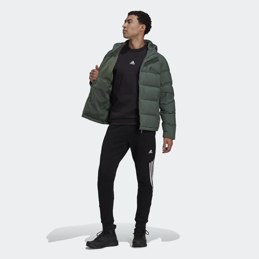 Dzseki adidas Helionic Hooded Down HG8749 - zöld