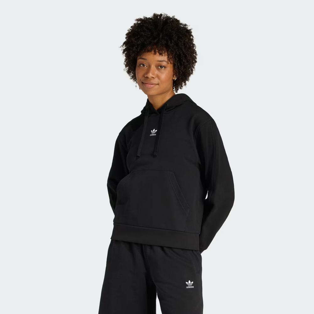 Női pulóver adidas Originals Essentials French Terry Regular Hoodie KC6729 - fekete