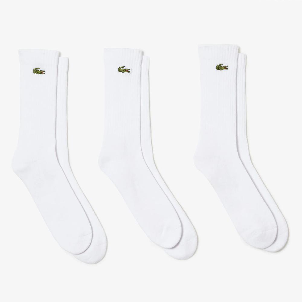 Zokni unisex 3-pack Lacoste RA4182-Z92 – fehér