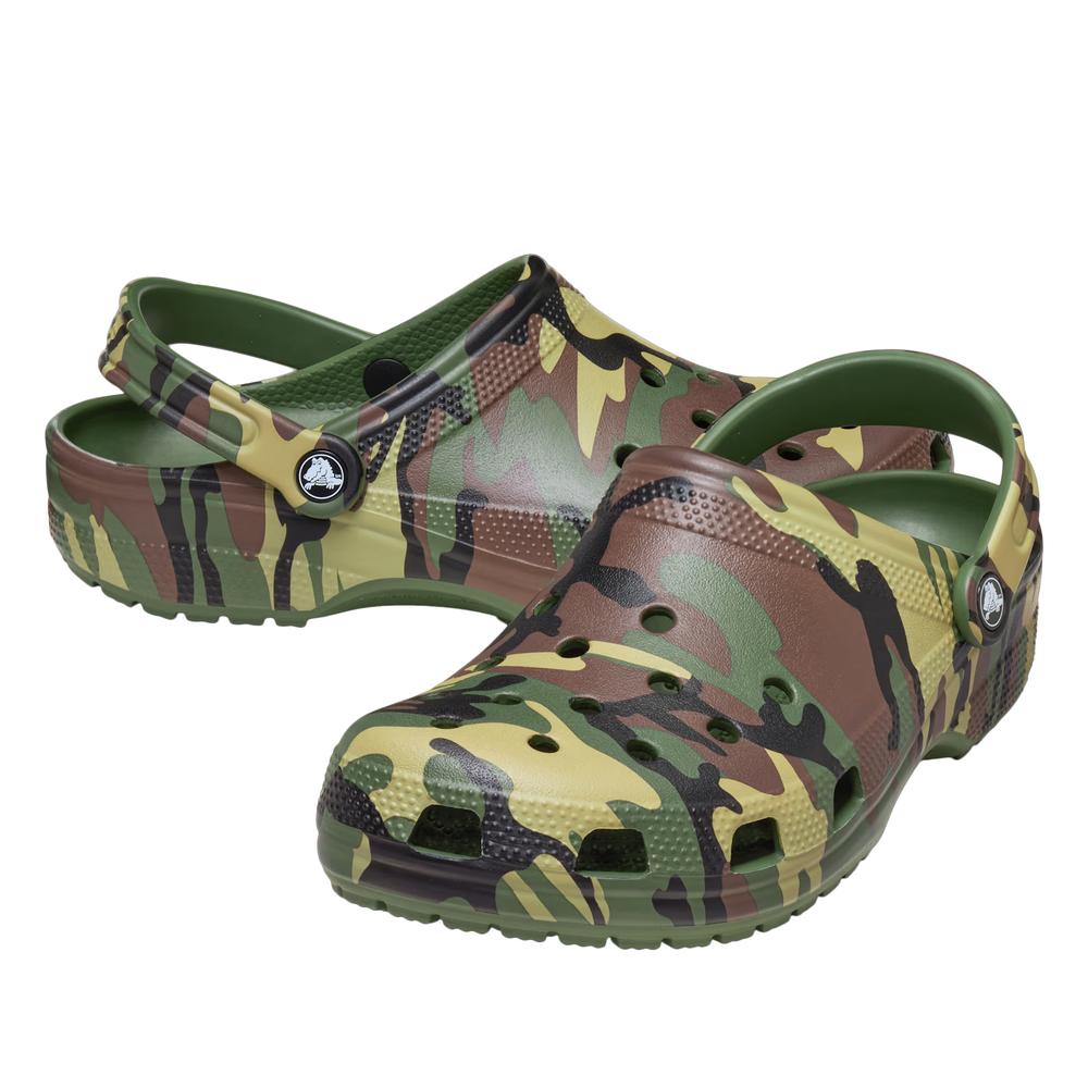 Unisex flip flop Crocs Classic Camouflage Clog 211936-3TC - többszínű