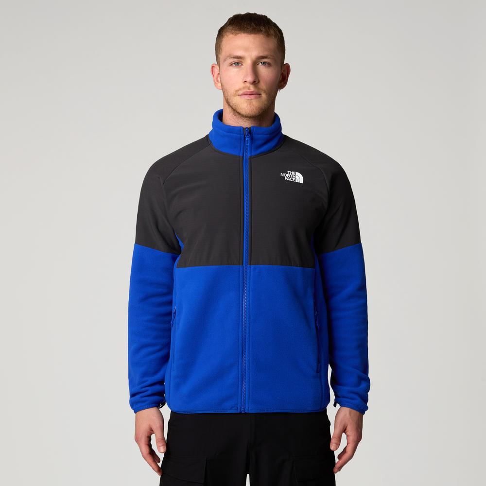Pulóver The North Face 100 Glacier Heavyweight Full-Zip Fleece 0A89JGJL11 - sötétkék