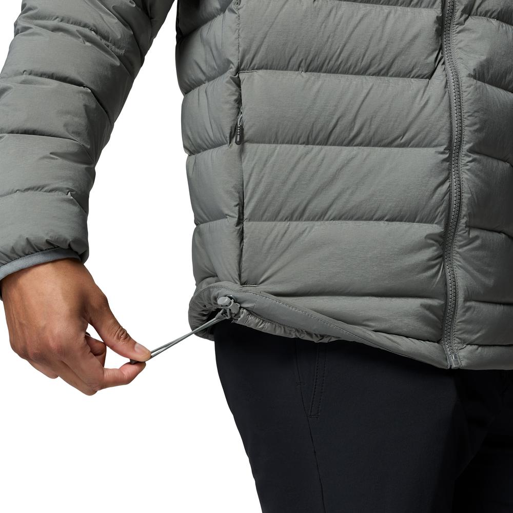 Férfi dzseki Columbia Peak Down Hooded 2133972342 - szürke