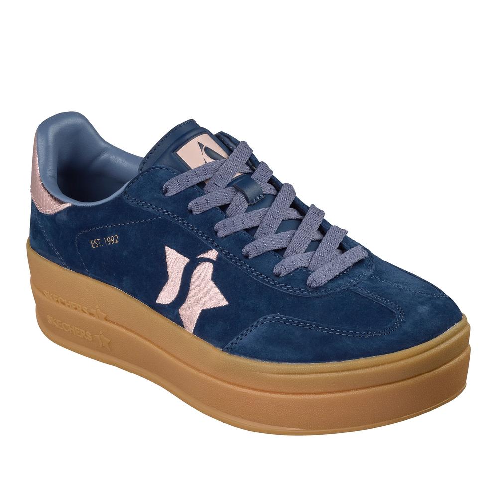 Női cipő Skechers Academy HI - Elevated Essence 185430NVPK - sötétkék