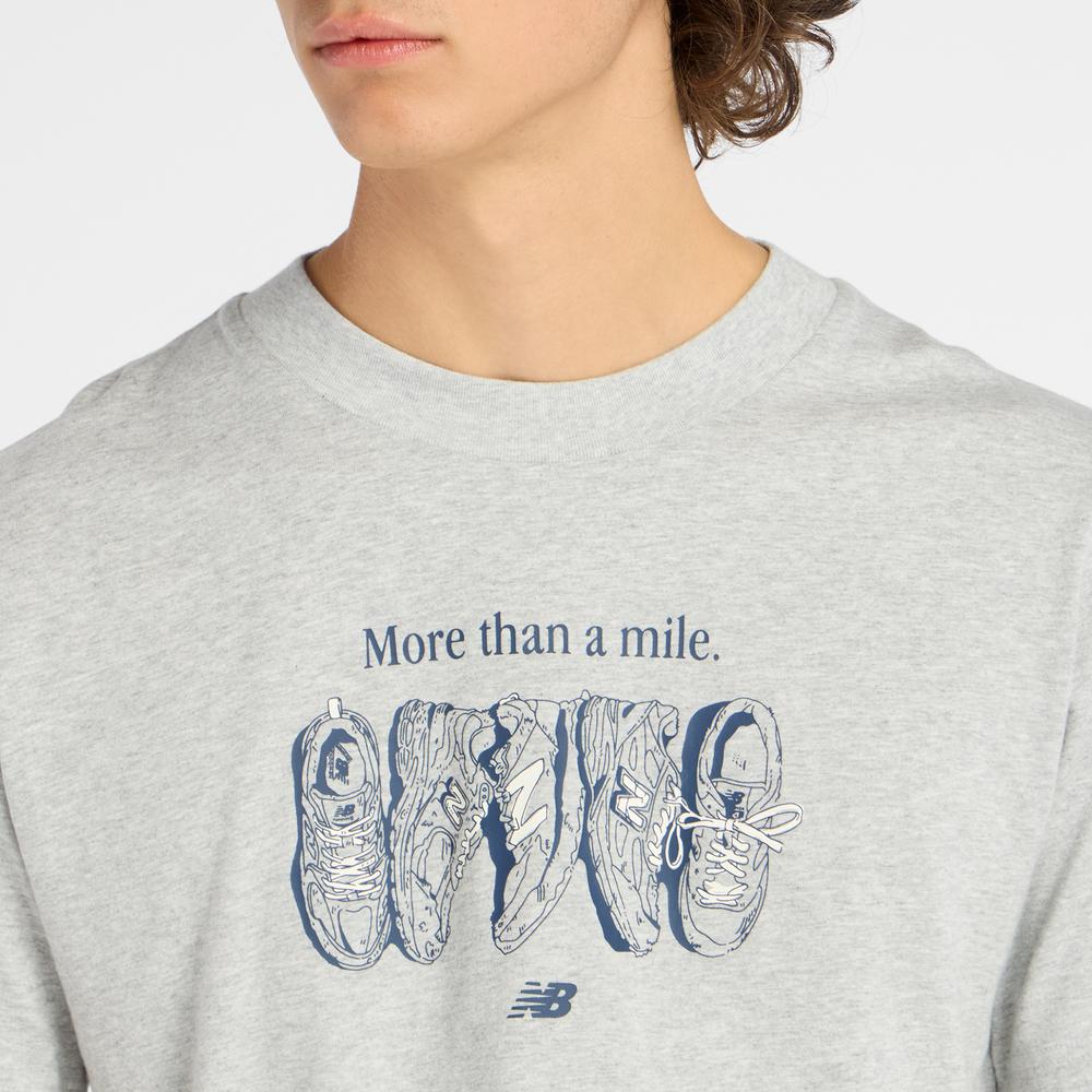 Férfi futópóló New Balance MT61778SAG - szürke