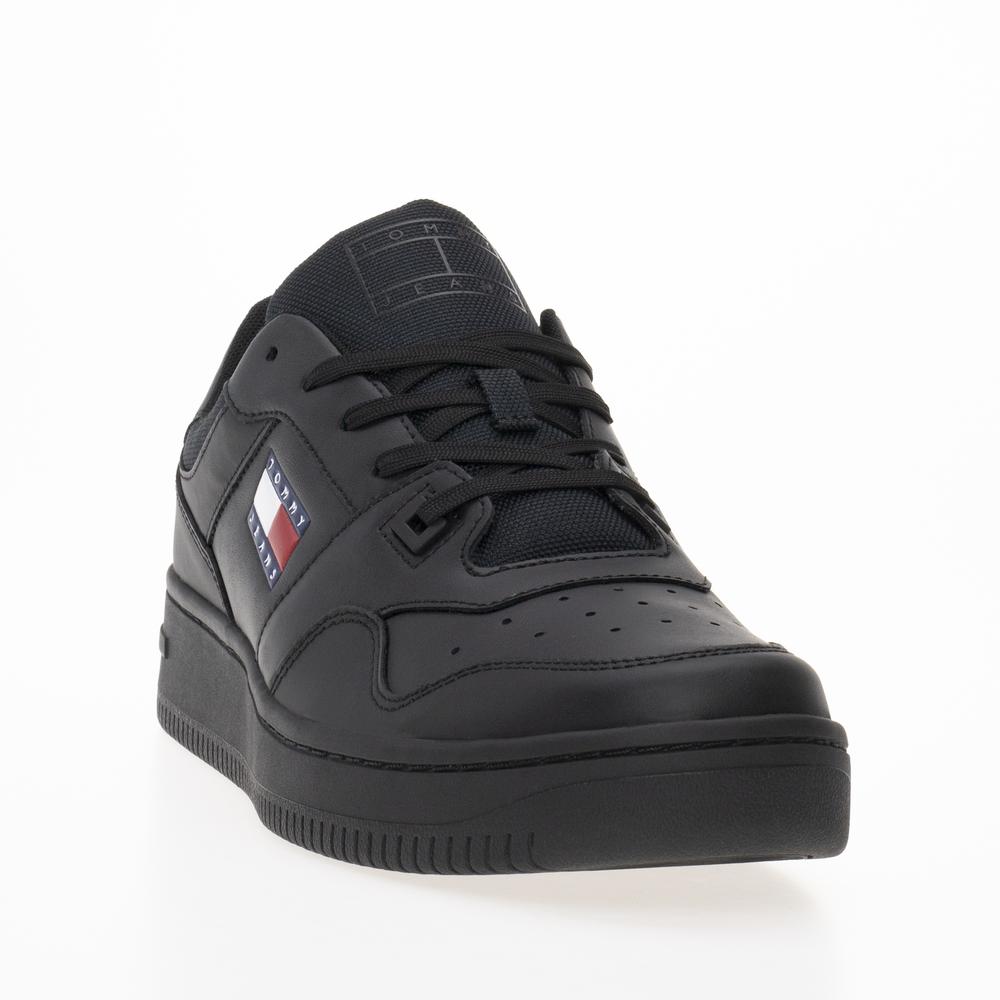 Cipő Tommy Jeans TJM Retro Basket Ess EM0EM01395-BDS - fekete
