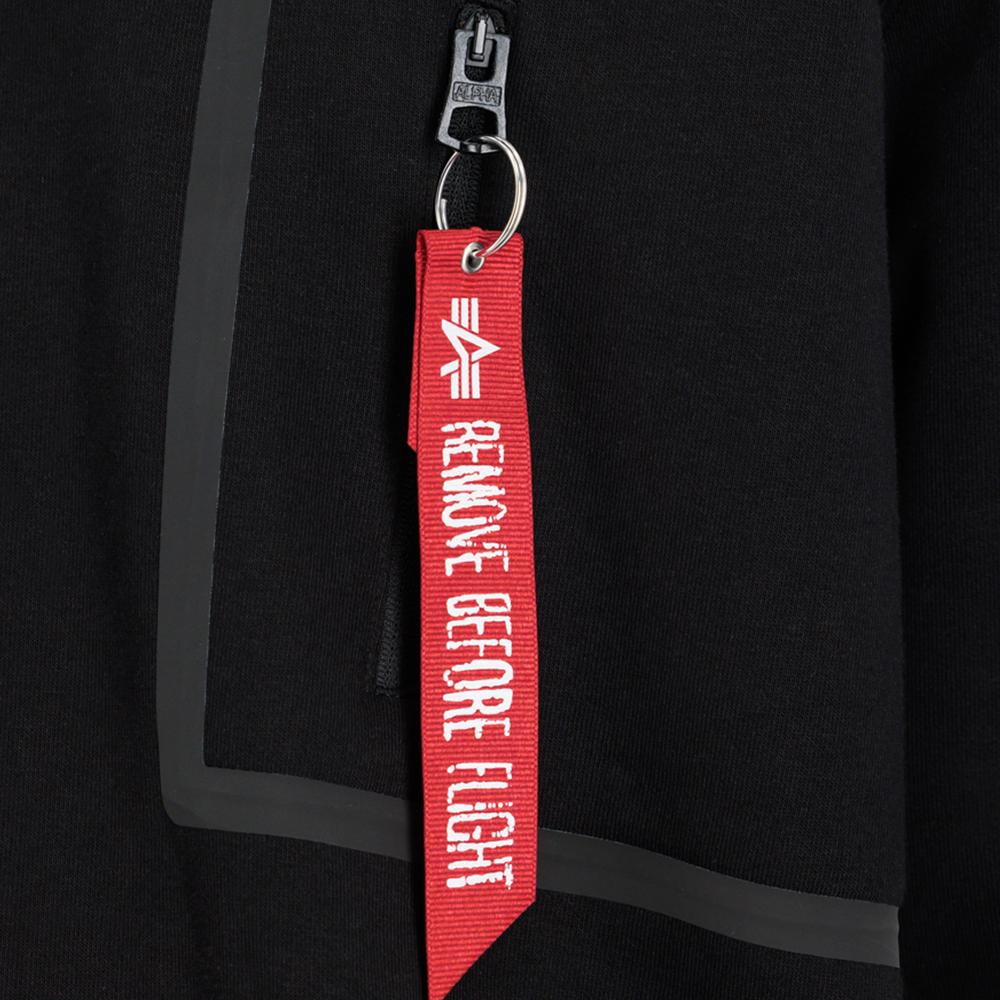 Pulóver Alpha Industries Taped Pocket Hoody 13833203 - fekete