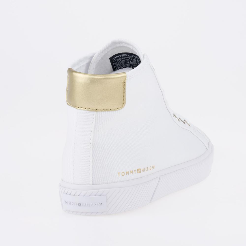 Cipő Tommy Hilfiger Essential Highcut FW0FW07120-YBS - fehér