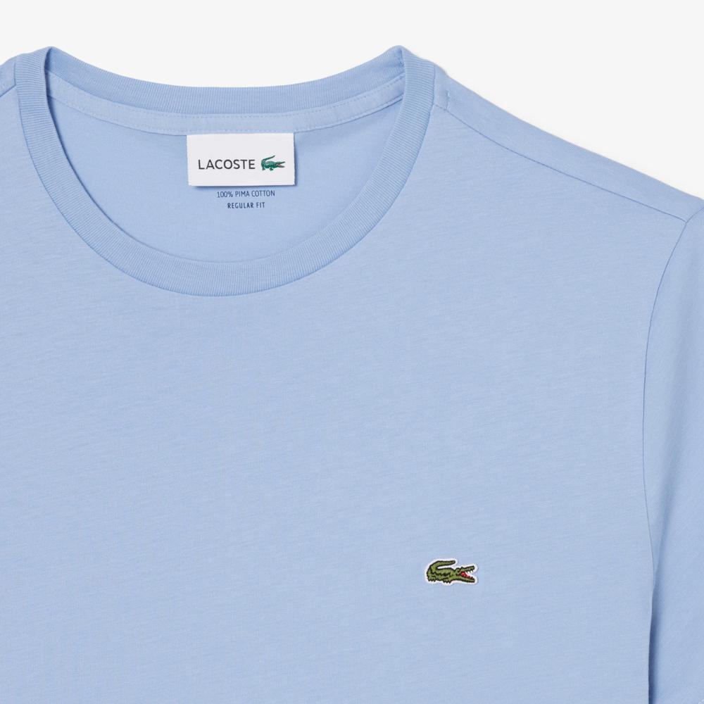 Póló férfi Lacoste Crew Neck Pime Cotton Jersey TH6709-AEY - kék