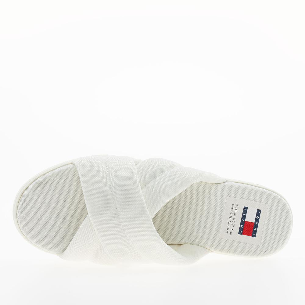 Flip Flop Tommy Jeans Lettering Flatform EN0EN02465-YBL - fehér