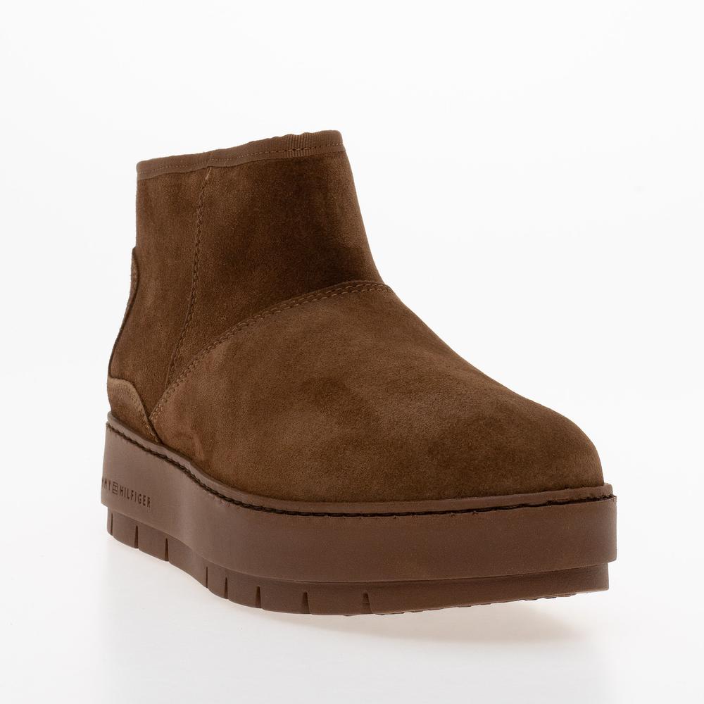 Cipő Tommy Hilfiger Cool Suede Snowboot FW0FW07662-GTU - barna