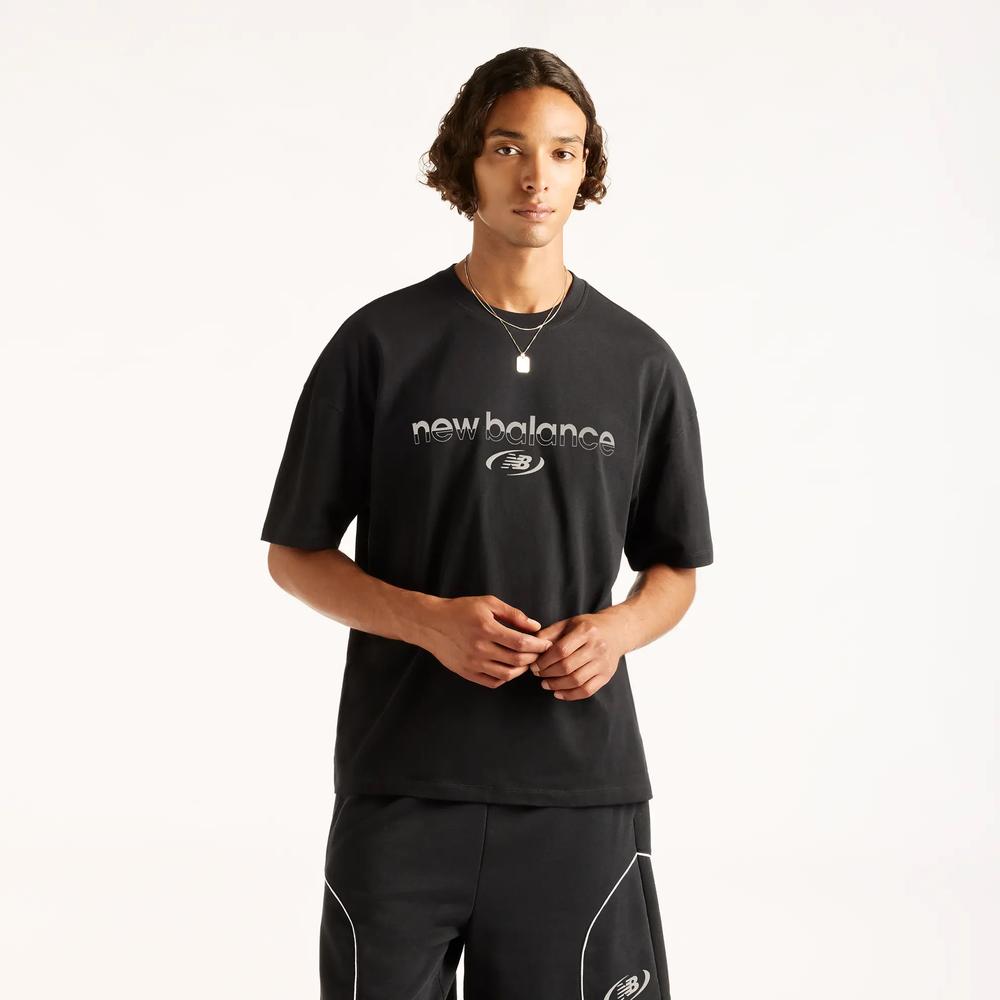 Férfi póló New Balance Trackside MT6279IZBK - fekete