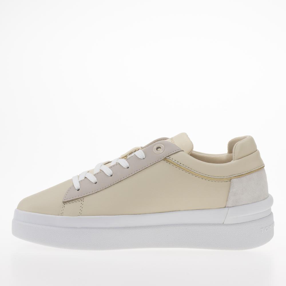 Cipő Tommy Hilfiger Corp Webbing Court Sneaker FW0FW07387-AA8 - bézs